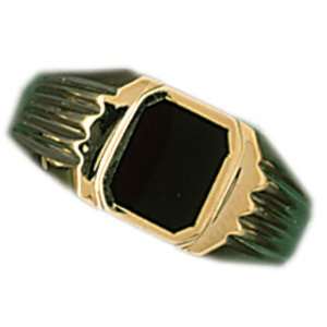 14kt Yellow Gold Onyx Mens Ring Jewelry