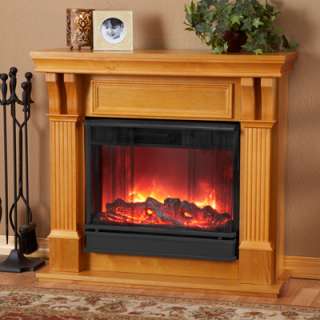 Real Flame Ashley Petite Electric Fireplace Honey Oak Meijer on PopScreen