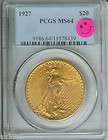 1927 $20 ST. GAUDENS PCGS MS 64 SAINT MS64 STUNNING 