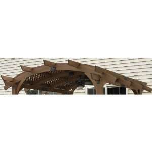   Roof For Sonoma 14 X 14 Pergola   Mocha Finish Patio, Lawn & Garden