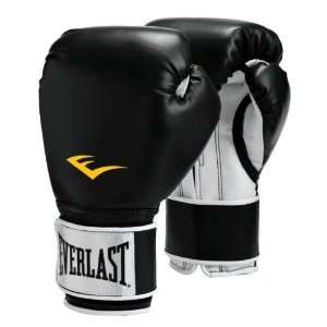  Pro Style Boxing Gloves Black 16oz Sold Per PR Sports 