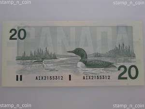 1991 Twenty Dollar Note Bill Canada bc56bAi G/UNC REPLC  