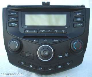 2003 2004 2005 2006 2007 Honda Accord Radio Single CD Player 2AX0 