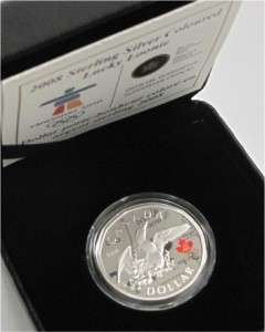 2008 CANADA SILVER DOLLAR VANCOUVER OLYMPIC LOON DANCE PROOF  