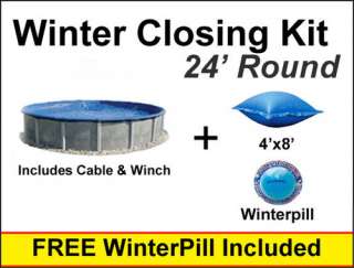 4x8 Winter Pillow Includes Winter Cover for 24 Above Ground Pool 