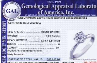 Carat Round Diamond Engagement Solitaire Ring GSI1  