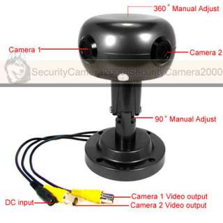 360° Installation 180° View Dual SONY CCD Camera CCTV  