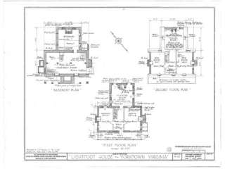   brick cottage, flexible plan, detailed floor plans, blueprints  