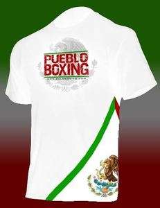 PUEBLO BOXING Mexico Flag Champion JACO MMA t shirt Cleto Reyes GRANT 