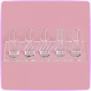 CLEAR ACRYLIC 5 FINGER RING HOLDERS JEWELLERY DISPLAY  