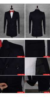 New Mens Slim fit Long Wine color Trench Coat JK049 *40% DC sale 
