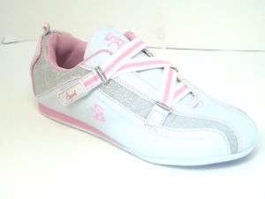 New Women/Junior Air Sport White& Pink w/Velcro Sneaker  