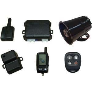   Way 4 Channel LCD Paging Car Alarm Security System, Free Leather Case
