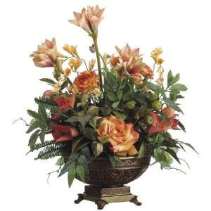  Amaryllis and Freesia Faux Flower Arrangement