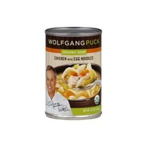 Wolfgang Puck Soup, Organic, Chicken with Egg Noodles, 14.5 oz, (pack 