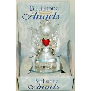 January Birthstone Glass Angel