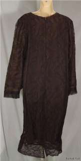 strange dark brown vintage lace dress for a goth fan or anyone who 