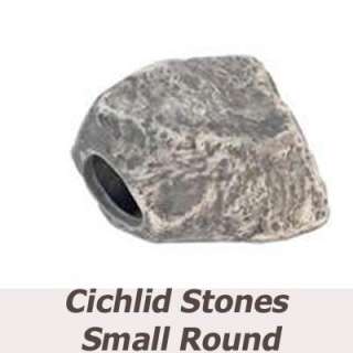 CICHLID STONES Ceramic Aquarium Rock Cave Small Round  