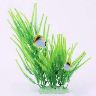   Grass Aquarium Decoration Plastic Plants Ornament Green to Fish Tank
