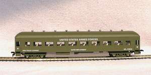 HO SCALE TRAINS MODEL POWER US ARMY PASSENGER CAR  