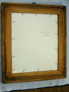 19thc Folk Art Theorem & Frame Katharine Maxey Patton  