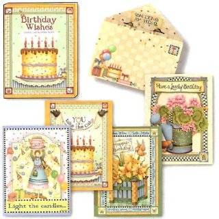 ASN34638] Birthday Note Card Assortment by Leanin Tree   12 cards 