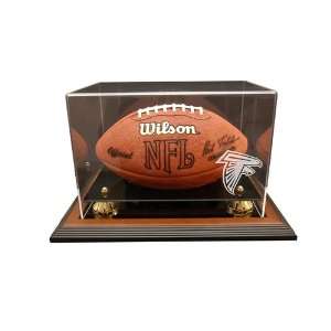Atlanta Falcons Football Display Case with Classic Wood Finish Frame 