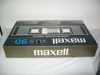 MAXELL GIANT Cassette XLII S XL I Tape PROMO Vtg 80s  