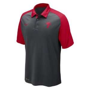   Phillies Anthracite Nike Authentic Collection Dri FIT Polo Shirt