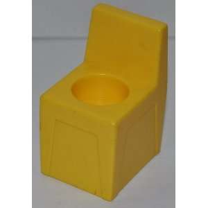 Little People Yellow High Chair (Solid Base) (Peg Style)   Replacement 