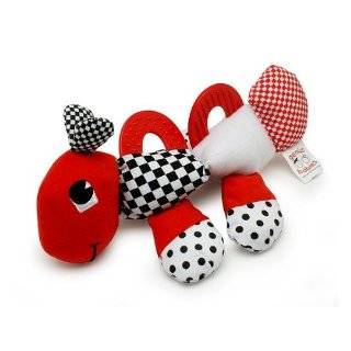 Babys First Caterpillar Pal   Black, White & Red Teether Toy