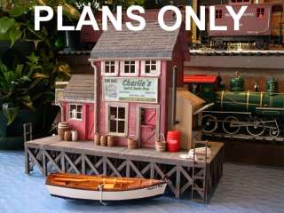 CHARLIES BAIT & TACKLE O Scale (148) Building Plans  