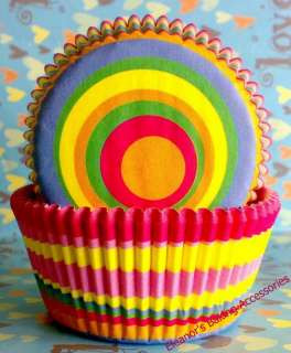 Wonderful rings baking cups cupcake liners case 48 pcs  