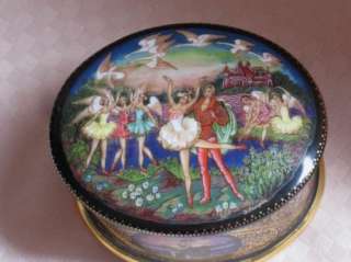 Swan Lake Ballet, Russian Music Box by Ardleigh Elliott & Sons  