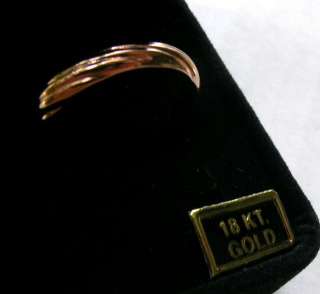 Pink Gold Wedding Band Stack Ring 18K Gold Rose NEW 4mm  