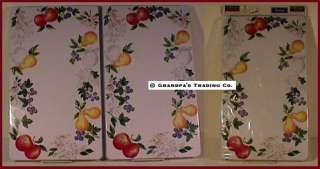 Corelle CHUTNEY Double Burner Grill Covers NEW Fruit & Flowers