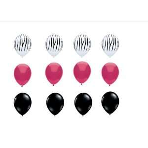 Zebra print latex balloons Birthday, Graduation, Baby Shower 