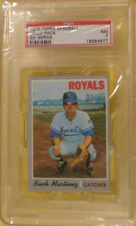 1970 topps baseball unopened cello pack series 6 there are 35 cards in 