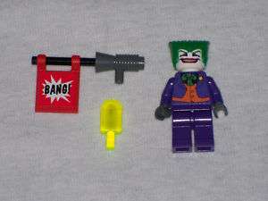 Lego Batman Joker Minifig with Red Bang Flag  