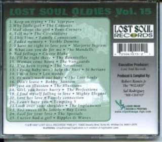 LOST SOUL OLDIES CD   VOL 15 NEW / SEALED 25 Tracks  