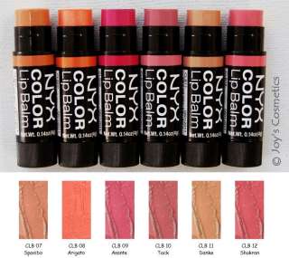 NYX Color Lip Balm  Pick Your 3 Color   *Joys cosmetics 