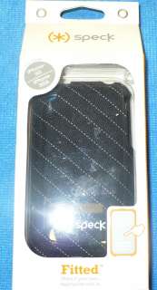 Speck OEM Fitted Black & White Stripe Case For iPhone 3G & 3 GS Inlay 