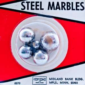Genuine Steelies Marbles ~ Unopened Original c.1930  
