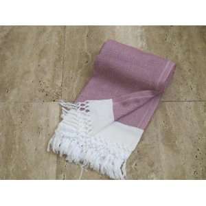  Pestemal Turkish Towel, 30% Cotton 70% Bamboo, Dry rose 