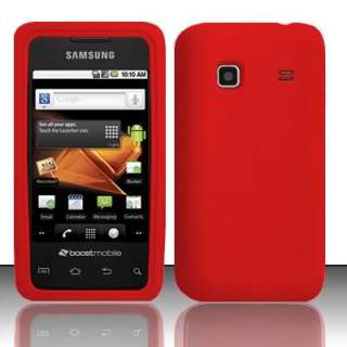 NEW BOOST MOBILE SAMSUNG GALAXY PREVAIL M820 COMBO RED 635753489330 