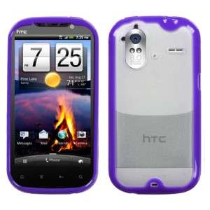 For T Mobile HTC Amaze 4G TPU Gel GUMMY Hard Skin Case Phone Cover 