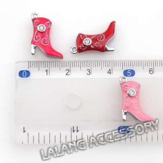 10x Nice High Heel Boots Charms Pendants 24x16mm 140143  