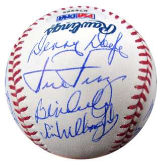 1975 Boston Red Sox Team Signed (18 Autos) Autographed MLB Baseball 