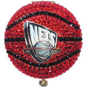   Baumann New Jersey Nets Jeweled Basketball Compact