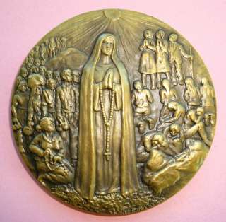 Bronze MEDAL Our Lady of FATIMA 60 years Apparition 1977, by ARMINDO 